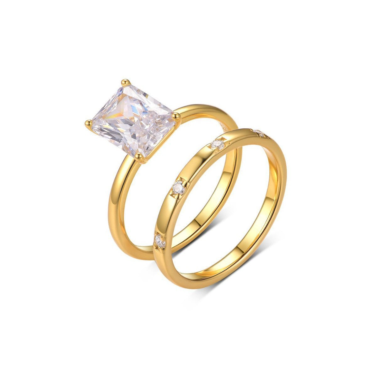 3 Carat Princess Square Main Stone Set Ring
