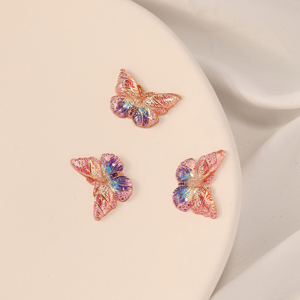 C-DIY Glazed Beads Handmade Loose Beads -Open in live