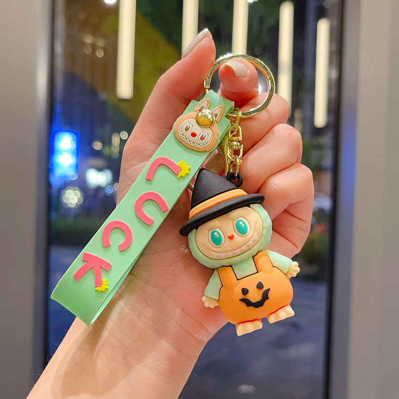 Free buck tooth baby sheep doll keychain.