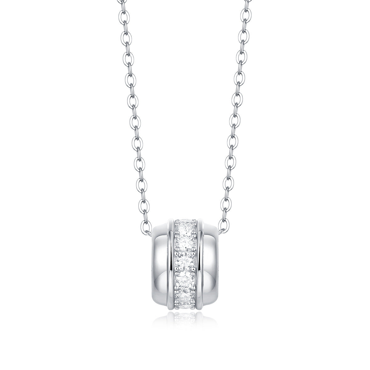 one-carat collarbone necklace