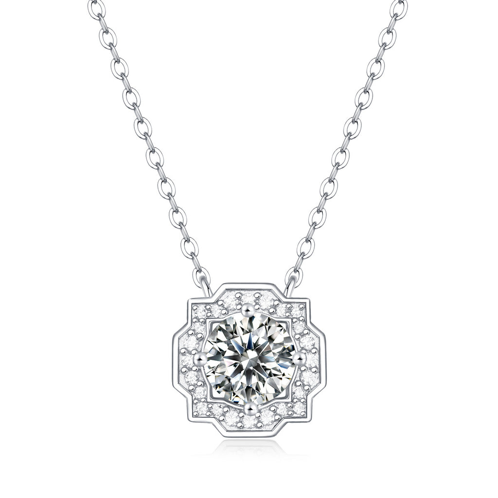 one-carat collarbone necklace