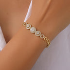 hollow circle bracelet