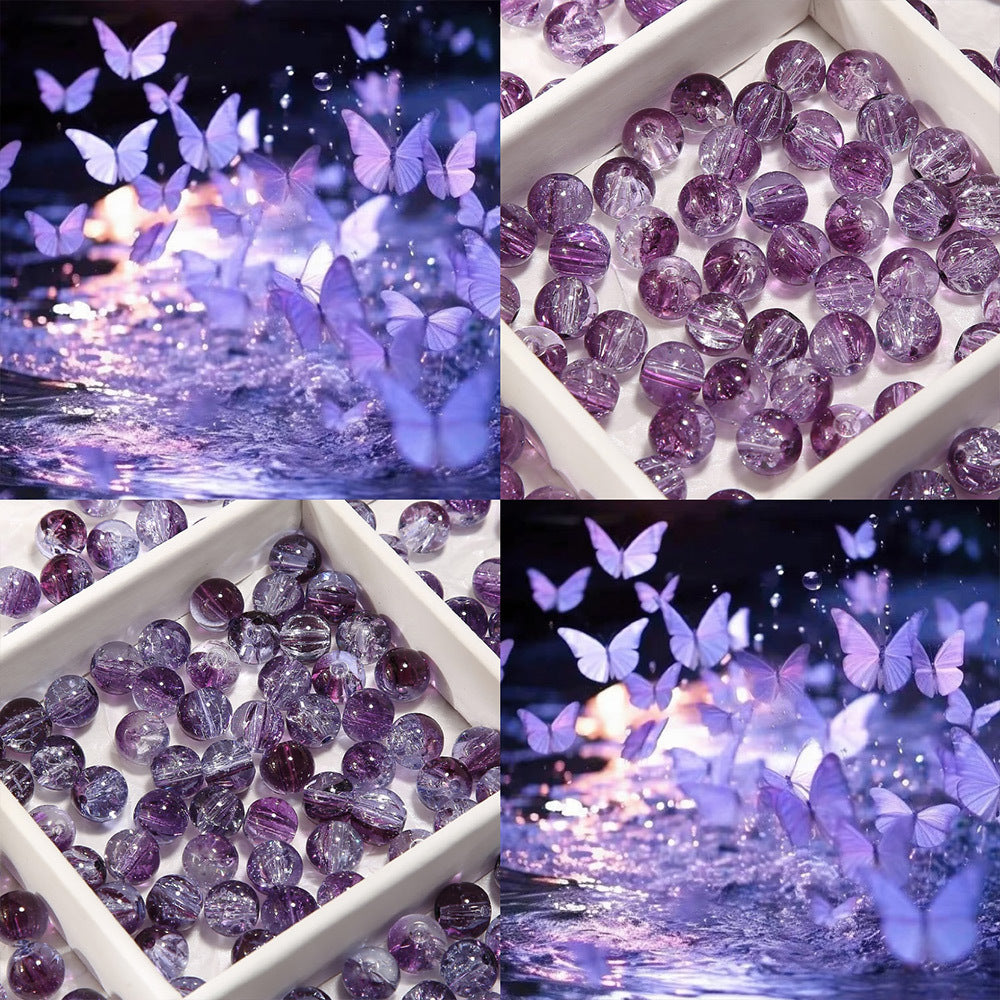 C-DIY Glazed Beads Handmade Loose Beads -Open in live