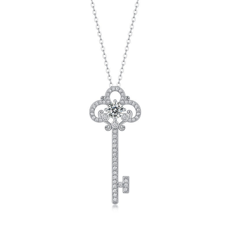 one-carat collarbone necklace