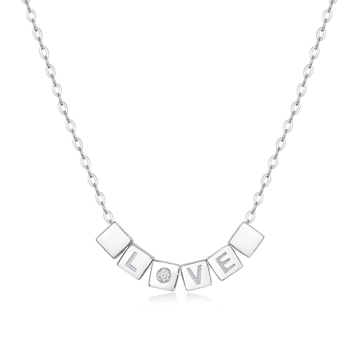 one-carat collarbone necklace