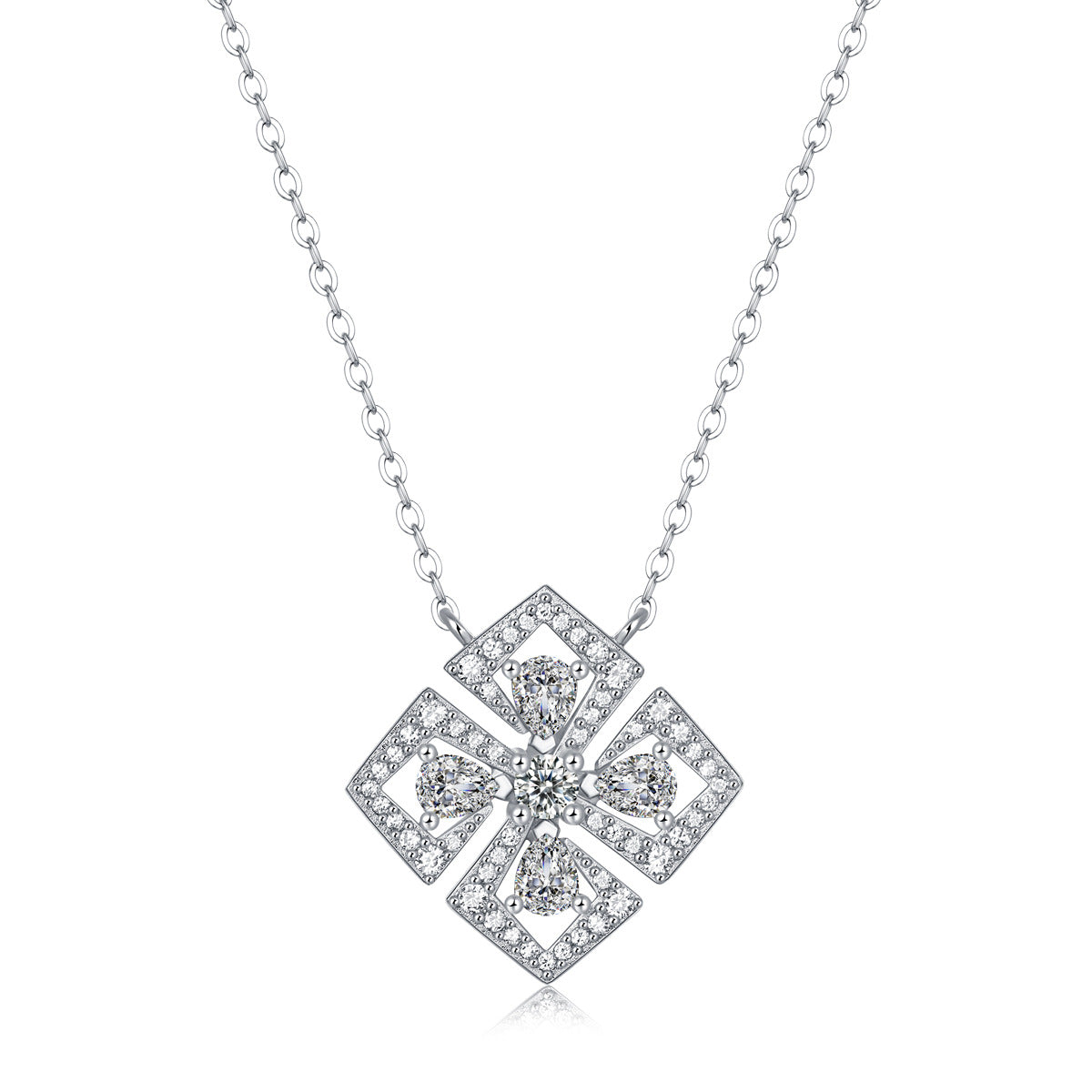 one-carat collarbone necklace