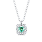 Classic Emerald Moissanite Necklace