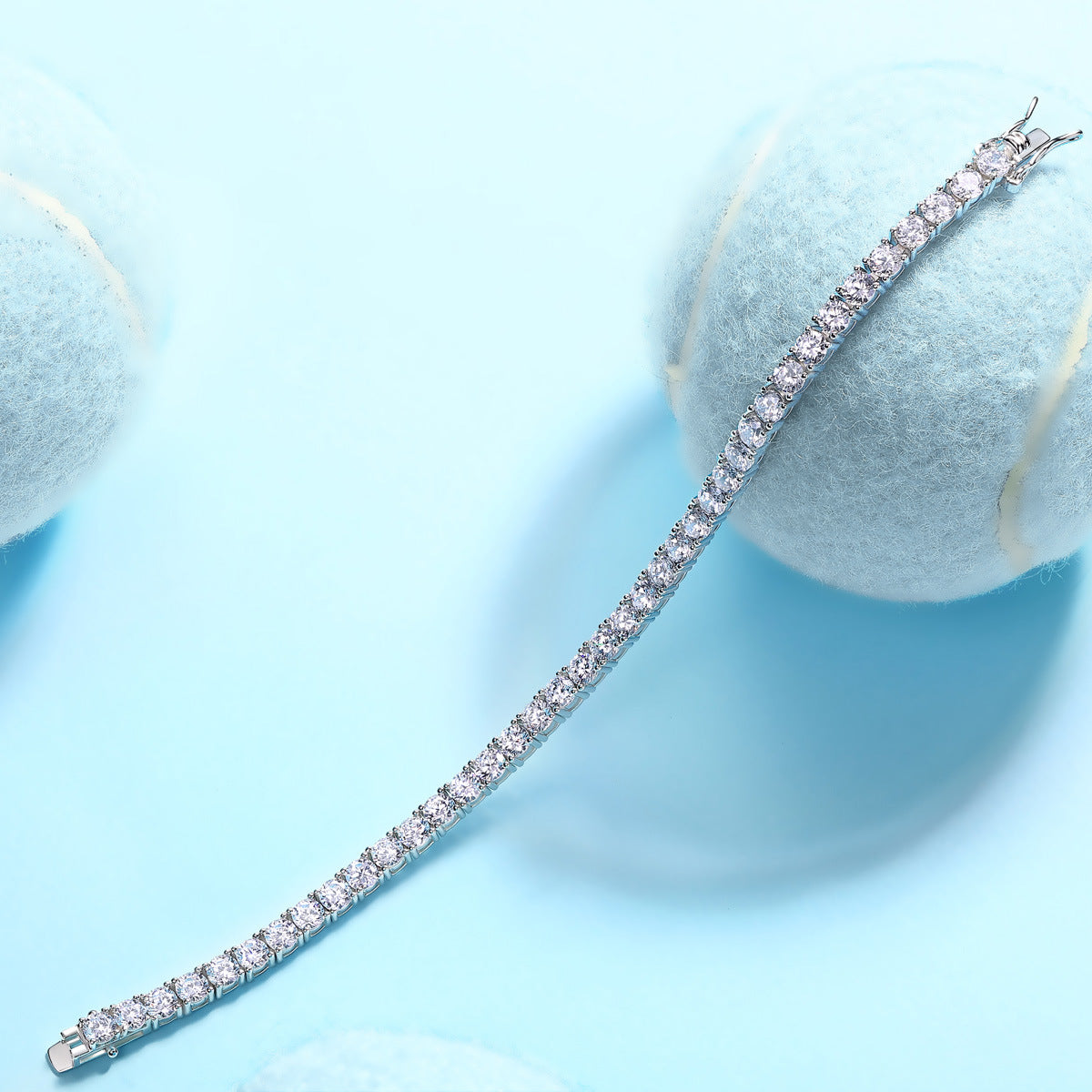 Lobster Clasp Bracelet Four-claw Tennis Bracelet