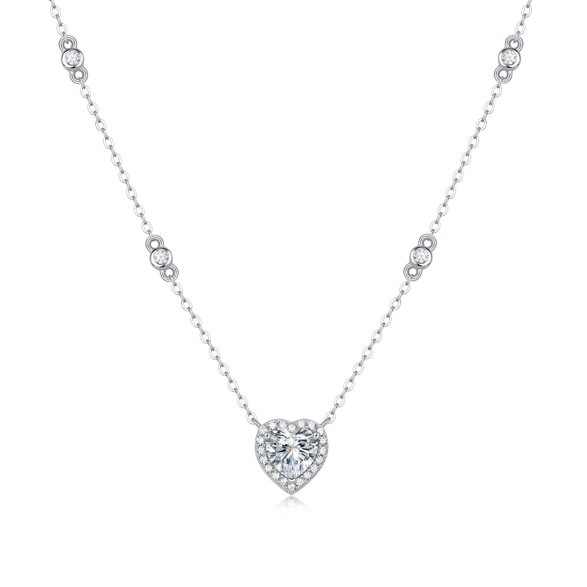 one-carat collarbone necklace