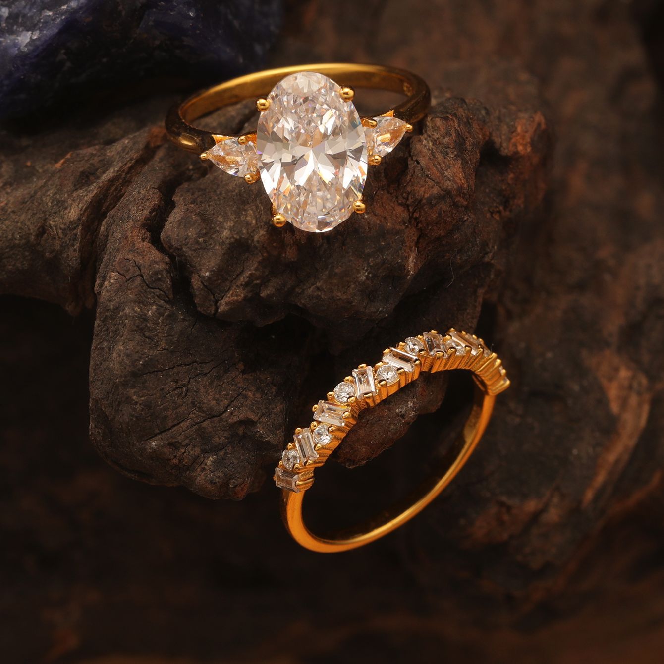 4.5 carat stacking ring
