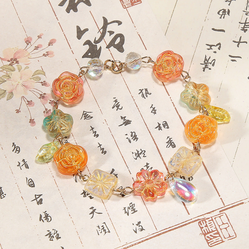 C-DIY Glazed Beads Handmade Loose Beads -Open in live