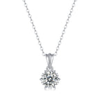 one-carat collarbone necklace