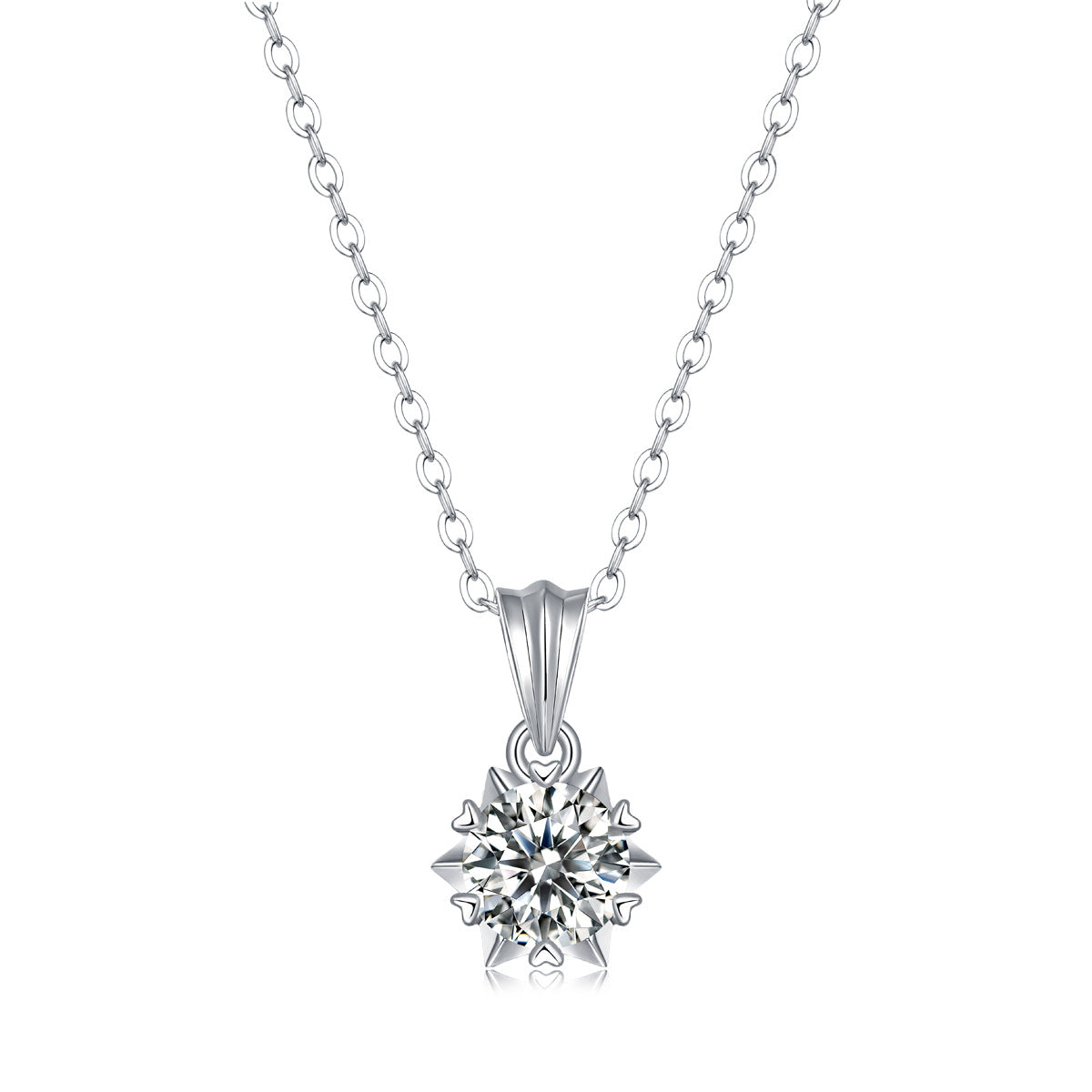 one-carat collarbone necklace