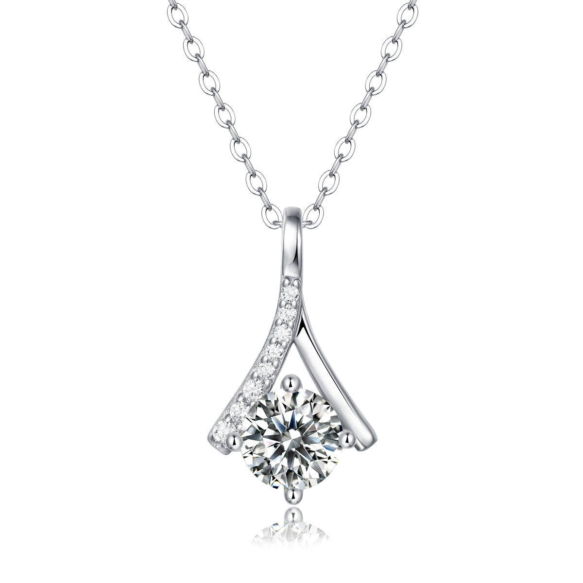 one-carat collarbone necklace
