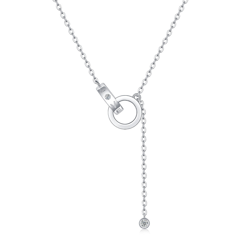 one-carat collarbone necklace