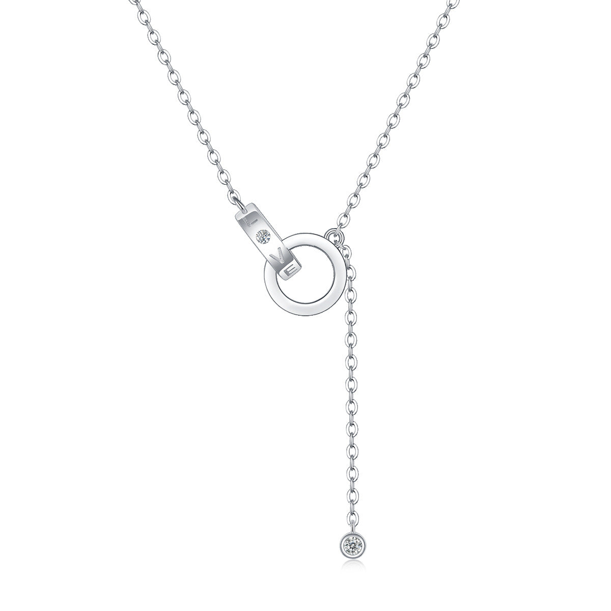one-carat collarbone necklace