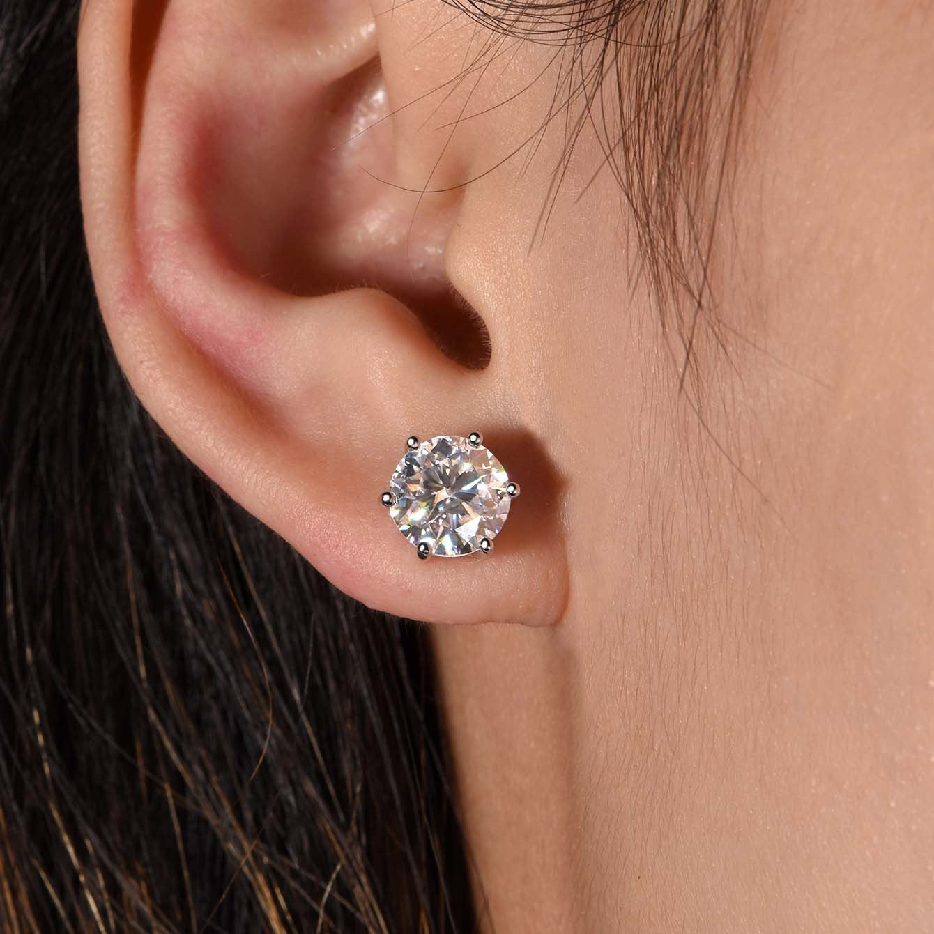 stud earrings simple temperament light luxury