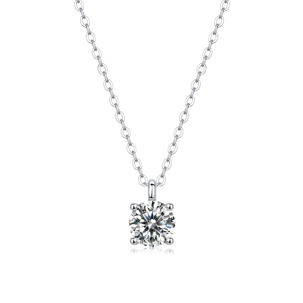 one-carat collarbone necklace