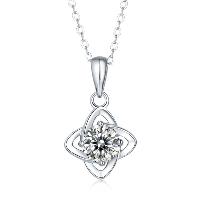 one-carat collarbone necklace