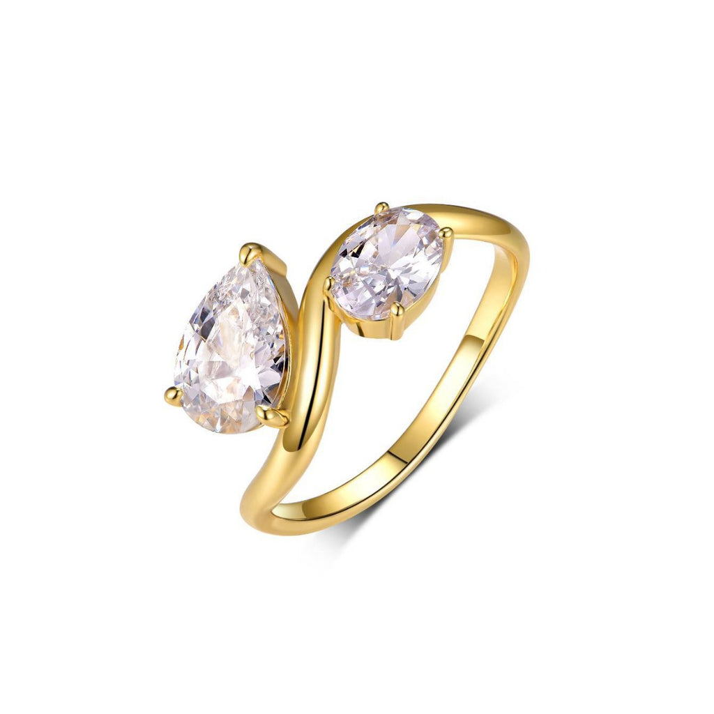 2.5 carats Fashion double ring