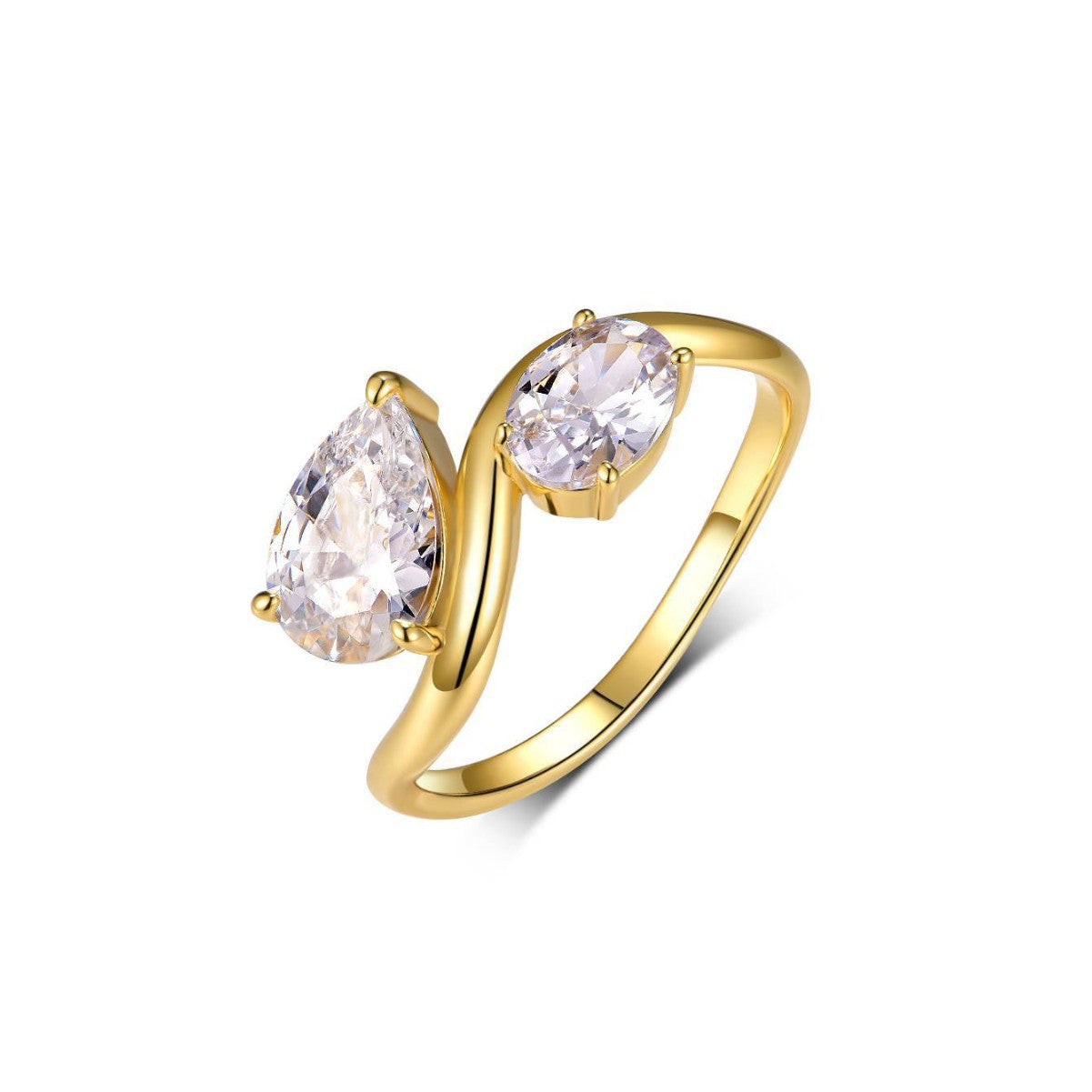 2.5 carats Fashion double ring