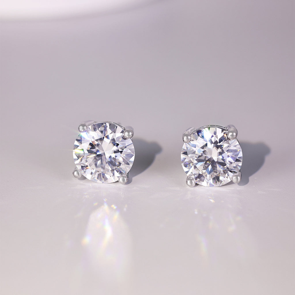 Moissanite stud earrings