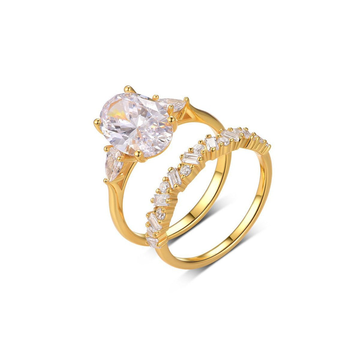 4.5 carat stacking ring