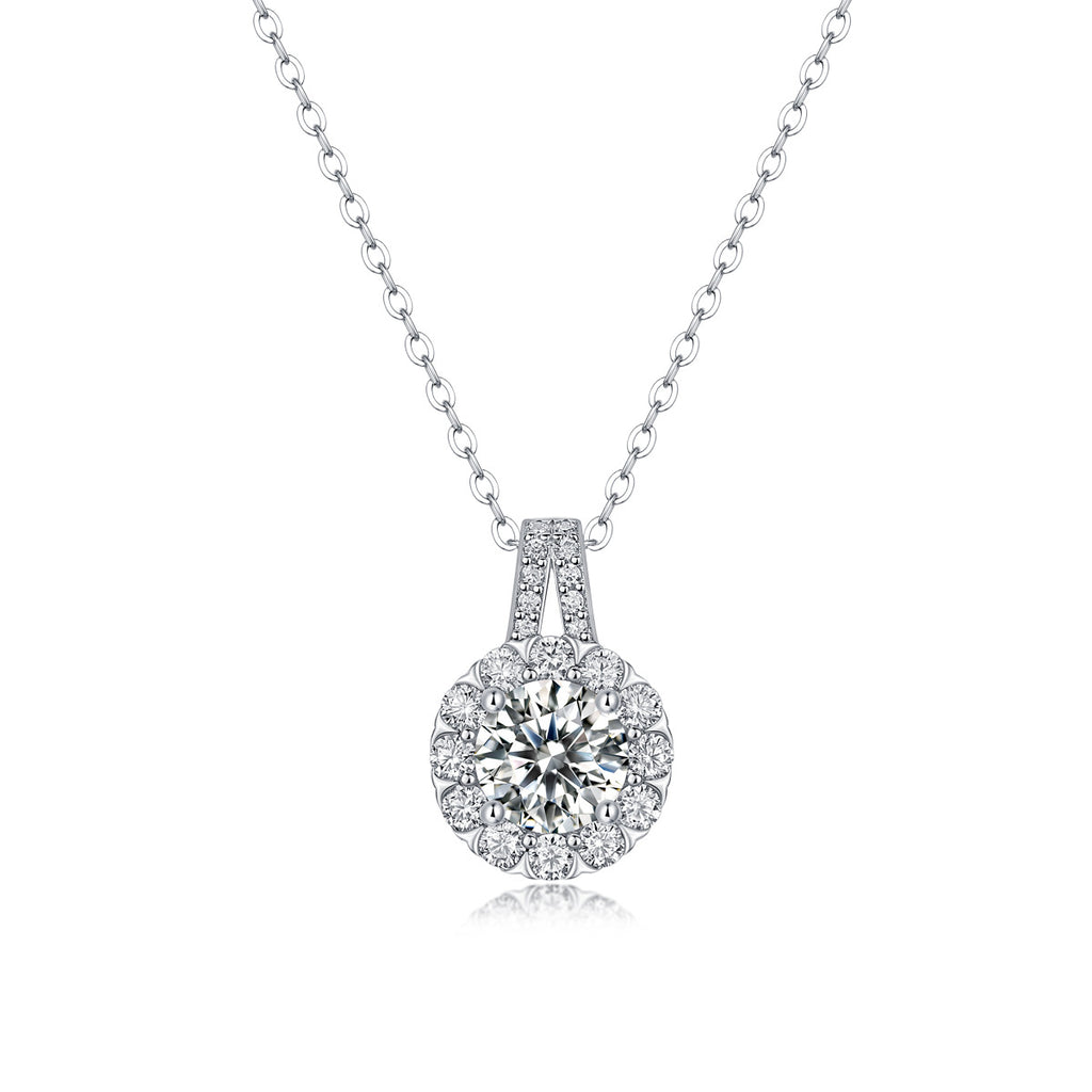 one-carat collarbone necklace