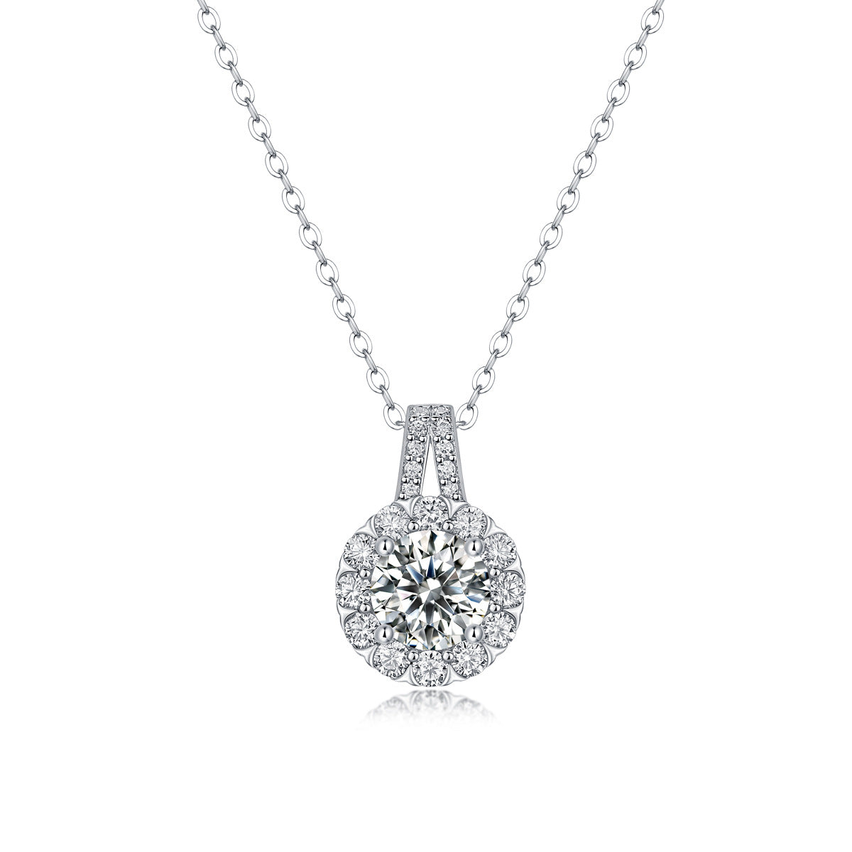 one-carat collarbone necklace