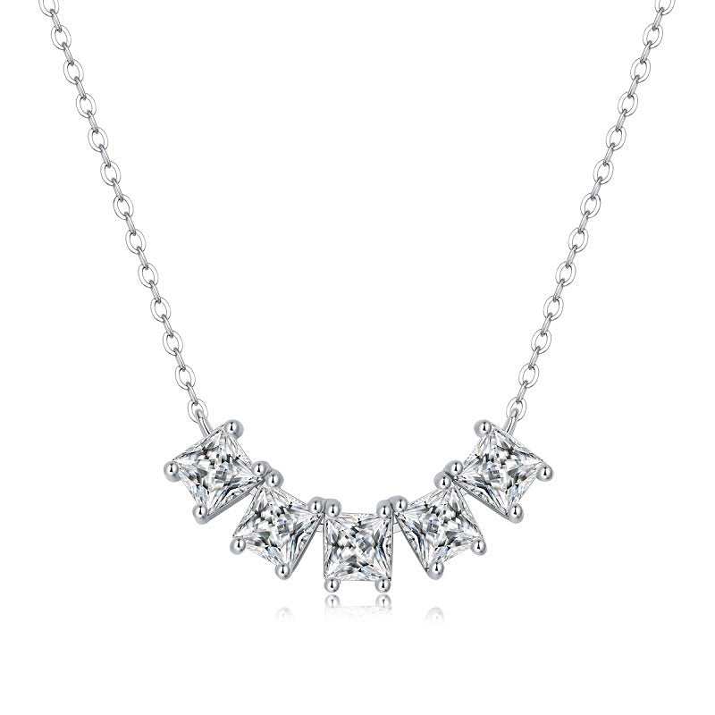 one-carat collarbone necklace