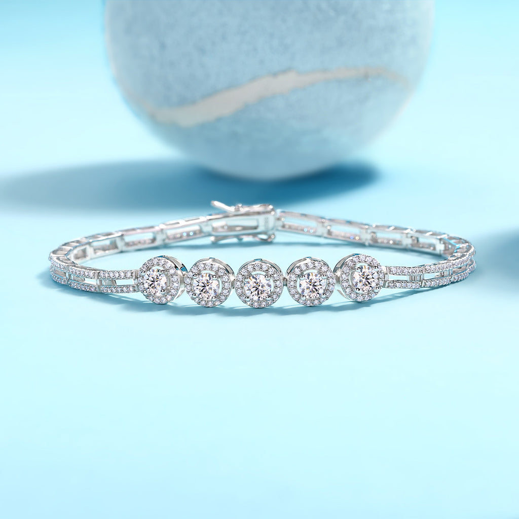 Tinker bell fantastic fairy tennis bracelet 18k white gold
