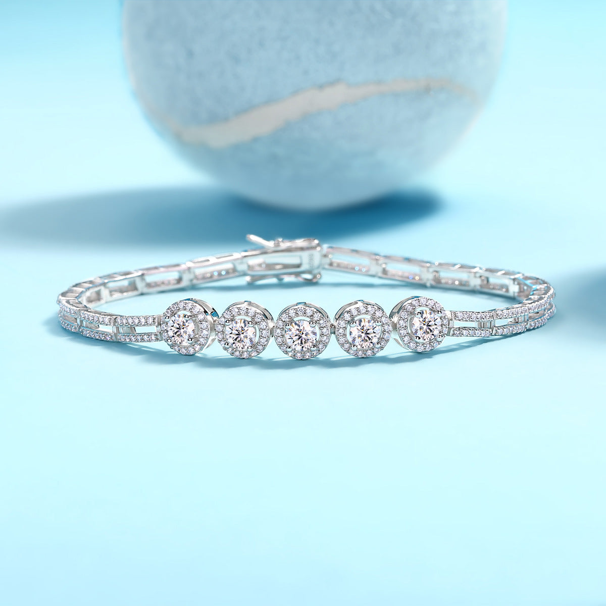 Tinker bell fantastic fairy tennis bracelet 18k white gold