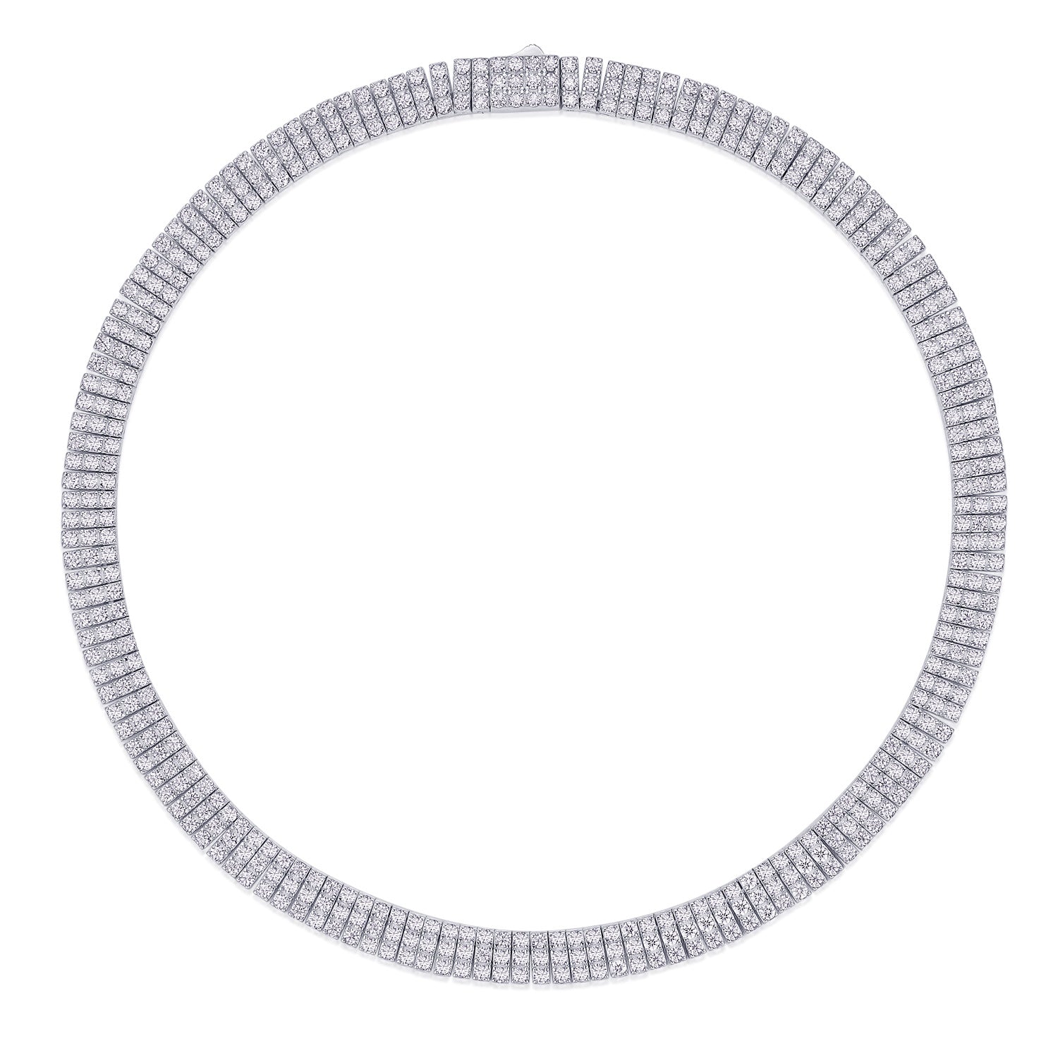 Captain Jack Colored Moissanite Tennis Necklace
