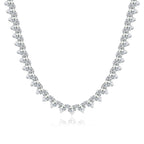 Baroque tennis necklace Princess Anna 67 carats