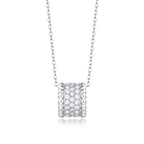 one-carat collarbone necklace