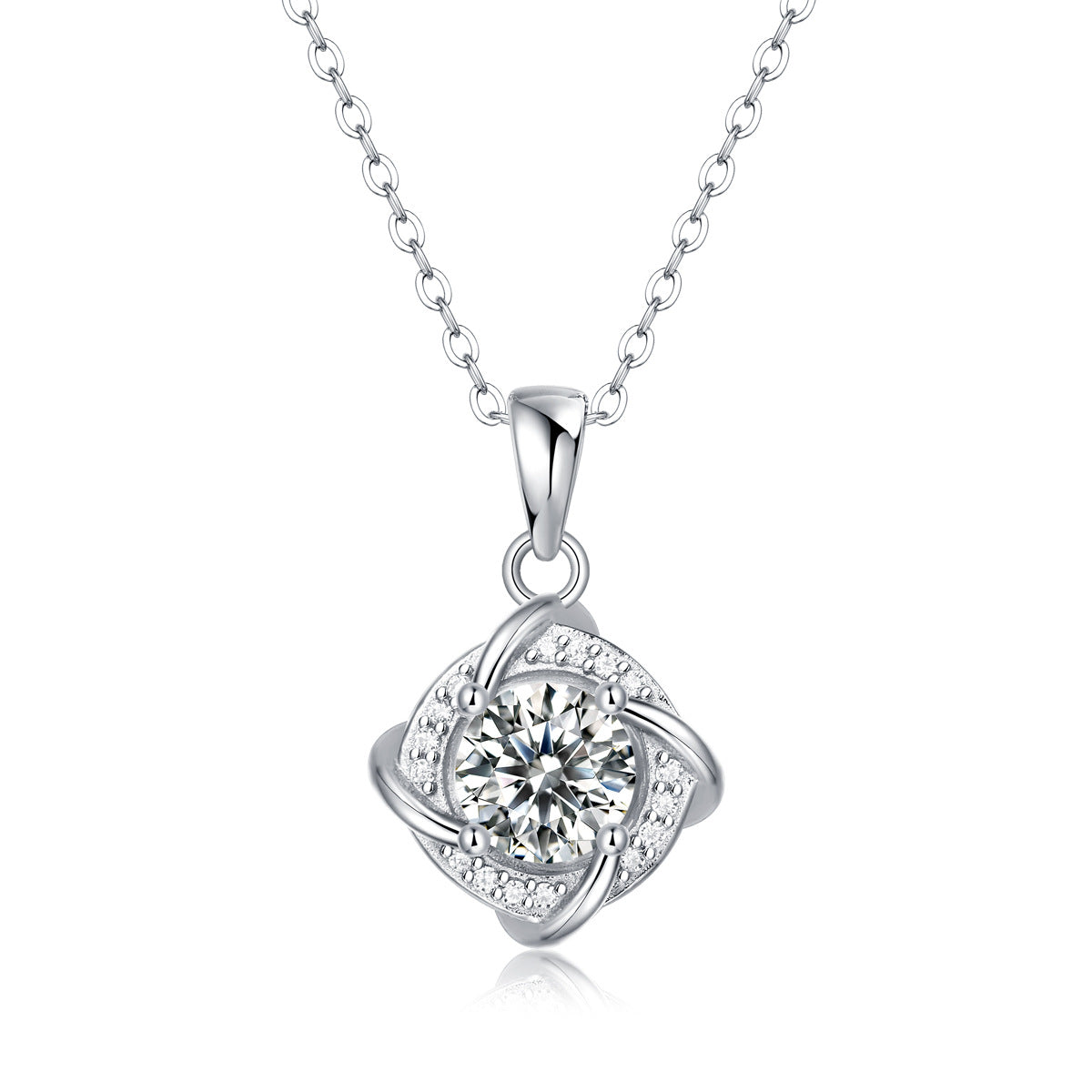 one-carat collarbone necklace