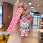 Free buck tooth baby sheep doll keychain.