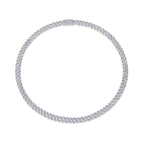 Silver Island Crushed Ice  Necklace 18K White Gold