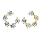 Gold Ring  Stud Earrings
