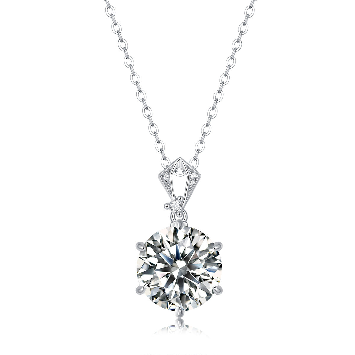 one-carat collarbone necklace