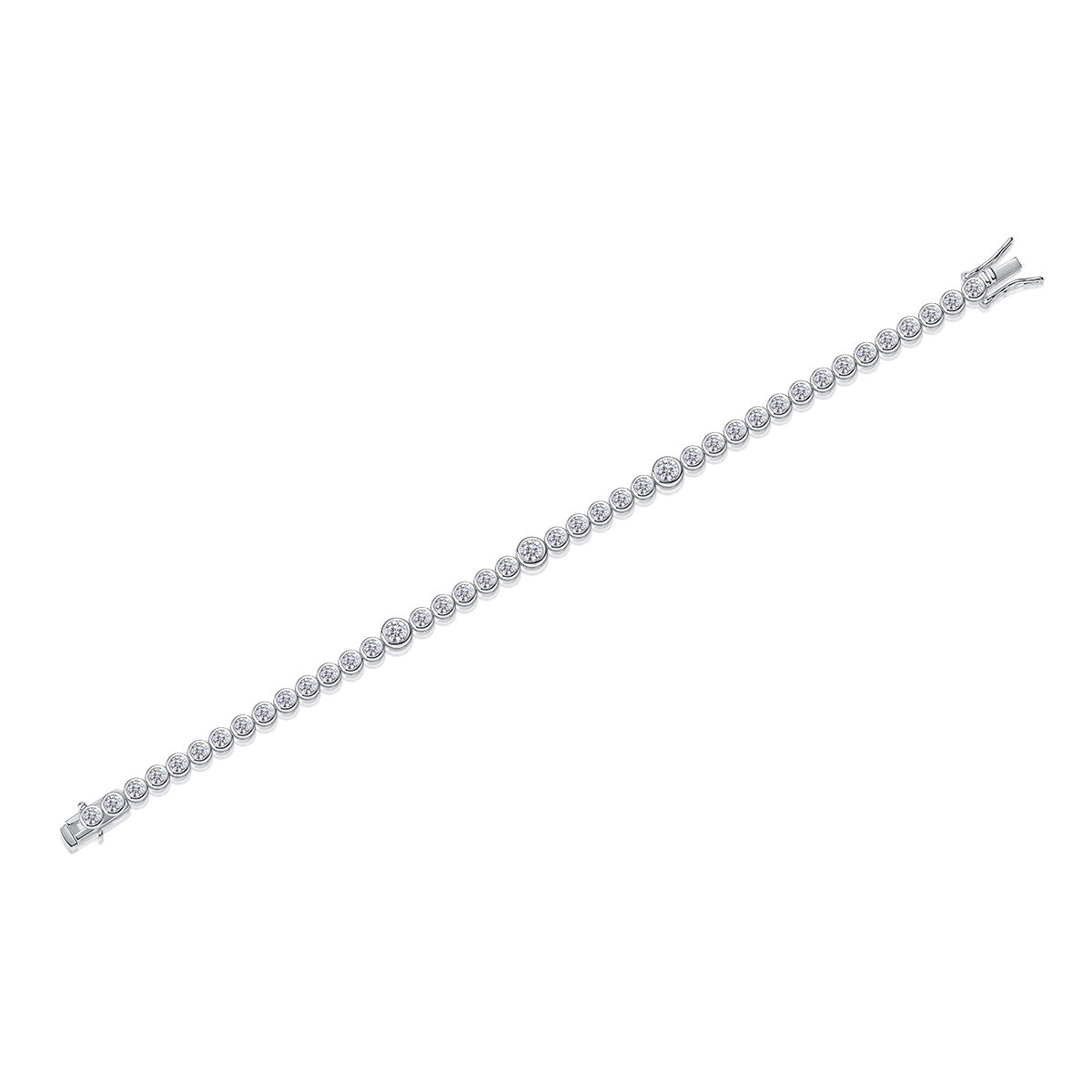 Tennis Hip Hop Fire Color Shine Tennis Bracelet