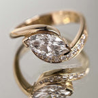 1 carat  set with horse eye ring.