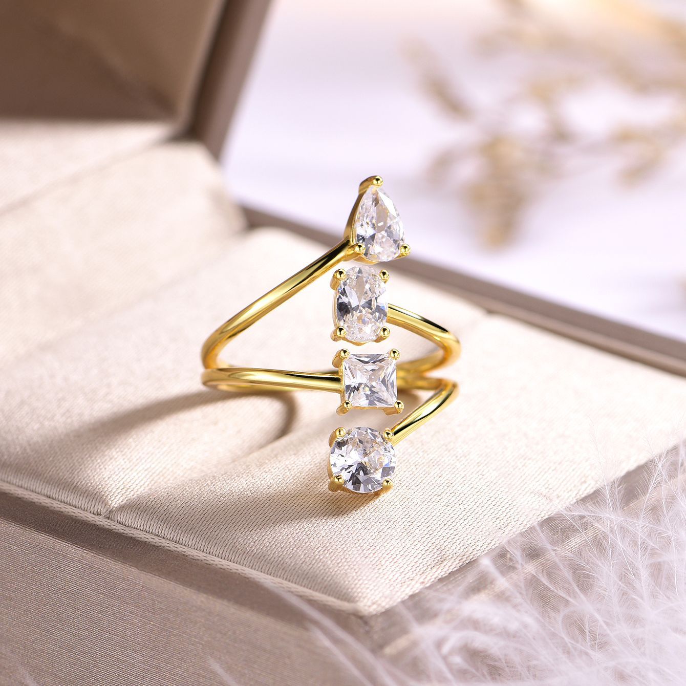 1.9 carat Multi-shaped  ring