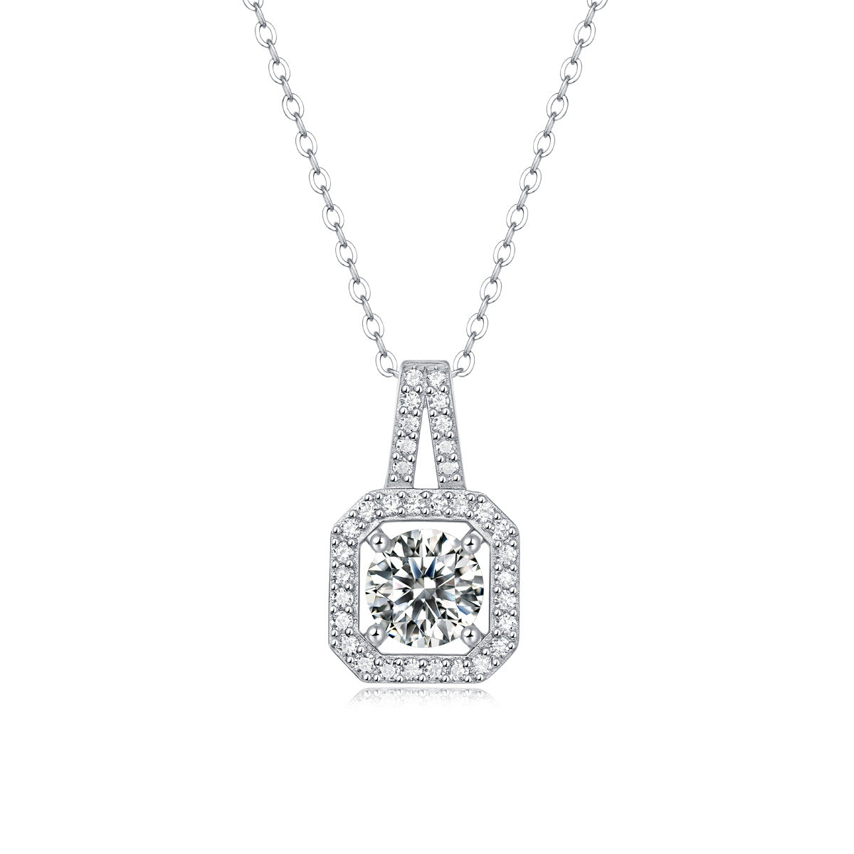 one-carat collarbone necklace
