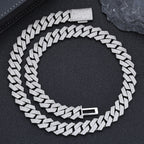 rhombus full diamond necklace
