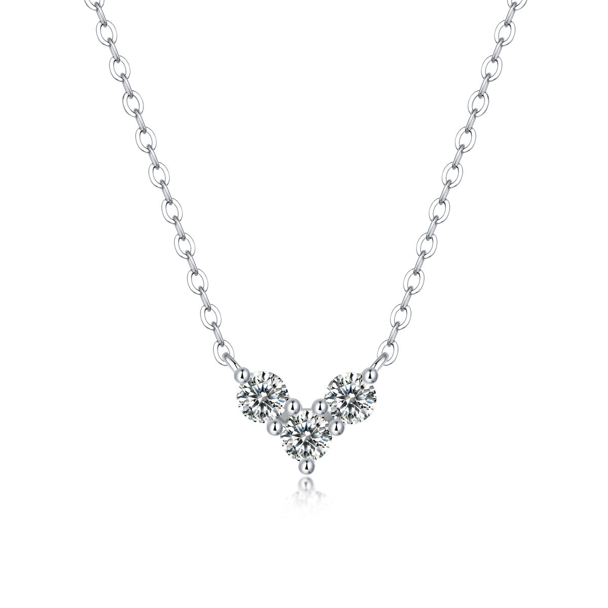 one-carat collarbone necklace
