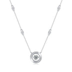 one-carat collarbone necklace