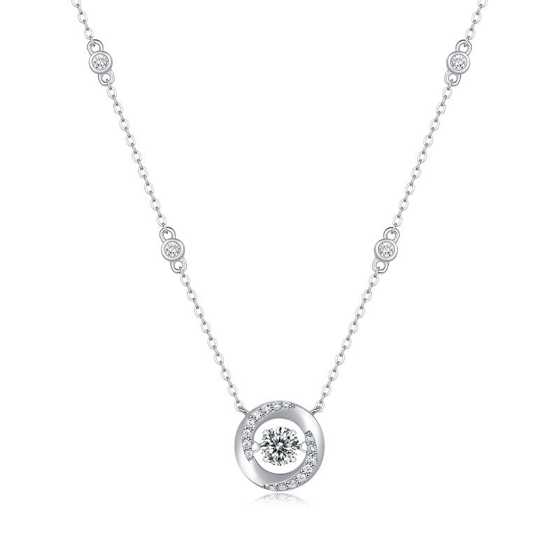 one-carat collarbone necklace