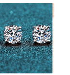 Moissanite stud earrings