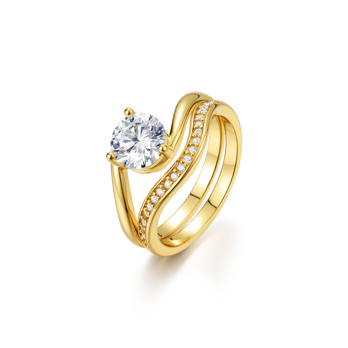 1.2Carat  retro premium combination ring